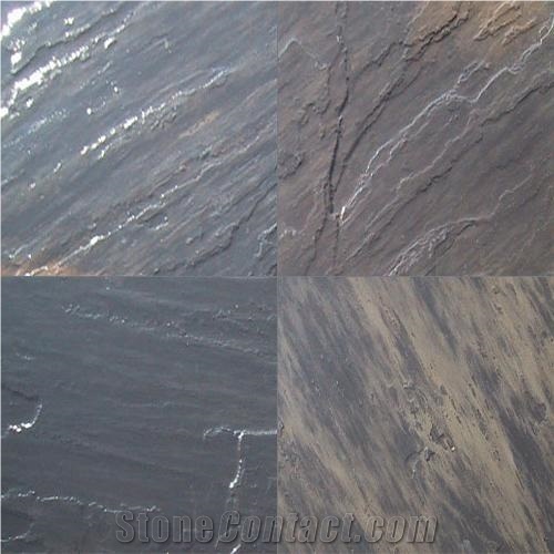 Sagar Black Sandstone Paving Slabs & Tiles