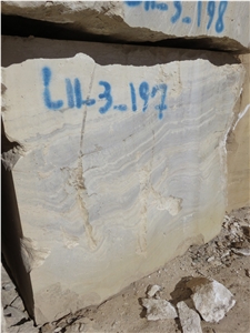 Iran Silver Travertine Block