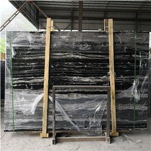 Cheap Chinese Silver Portoro Marble Slab Price