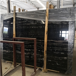 Cheap Chinese Silver Portoro Marble Slab Price