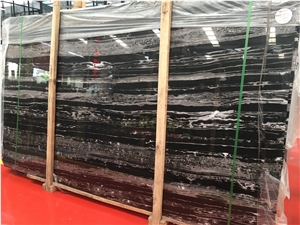 Cheap Chinese Silver Portoro Marble Slab Price