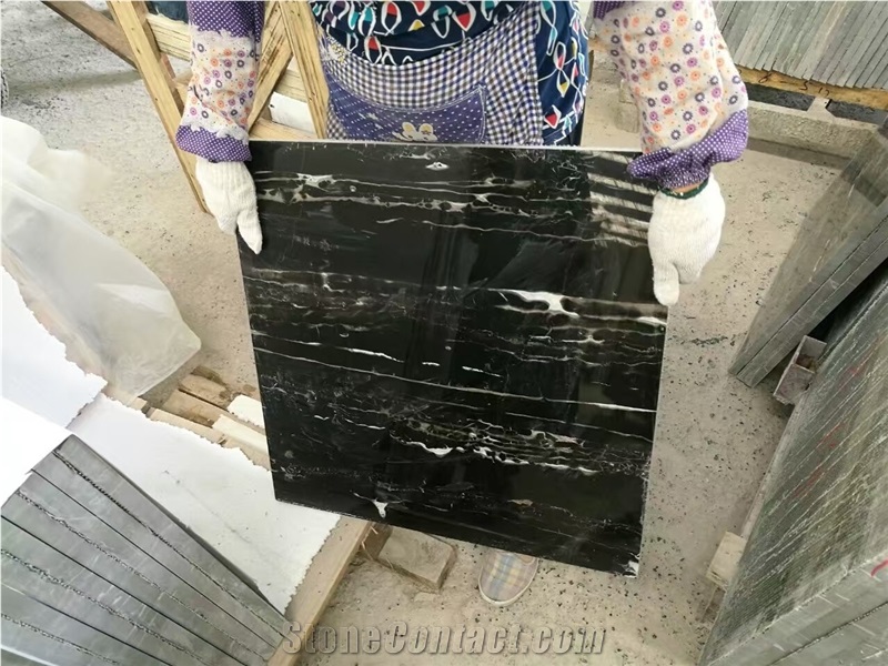 Cheap Chinese Silver Portoro Marble Tiles Price