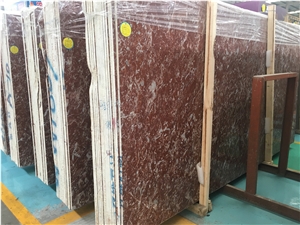 Cheap Polished Rose Red Marble Slabs Price