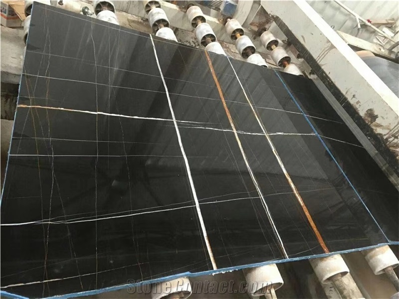 Chinese Supplier Sahara Noir Marble Slab Price
