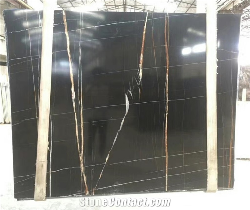Chinese Supplier Sahara Noir Marble Slab Price