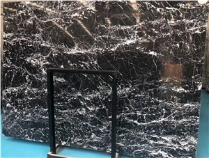 Chinese Supplier Snowflake Black Marble Slab Price