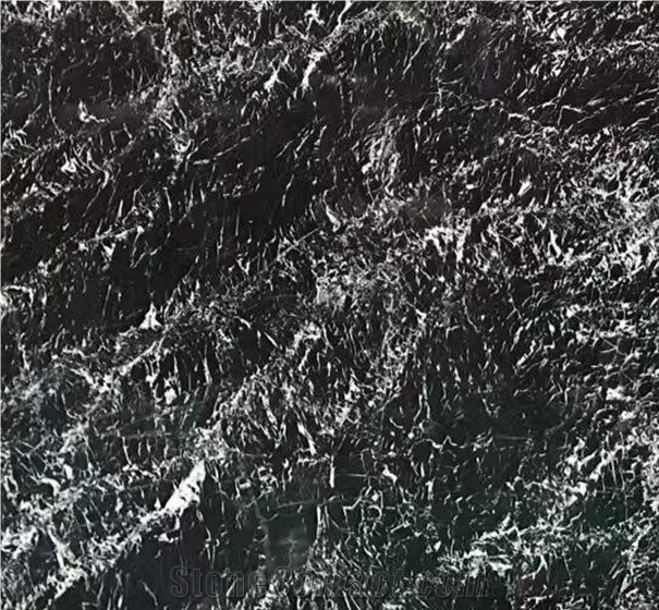 Chinese Supplier Snowflake Black Marble Slab Price