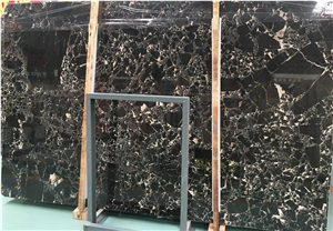 Factory Cheap Price Black Gold Marble Slabs