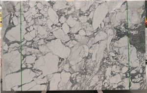 Grey Flower White Marble Slab Price