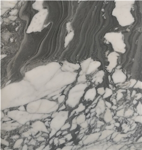 Grey Flower White Marble Slab Price