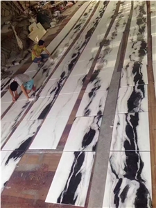 Layout Luxury Panda White Marble Flooring Tile Layout Luxury Panda White Marble Flooring Tile