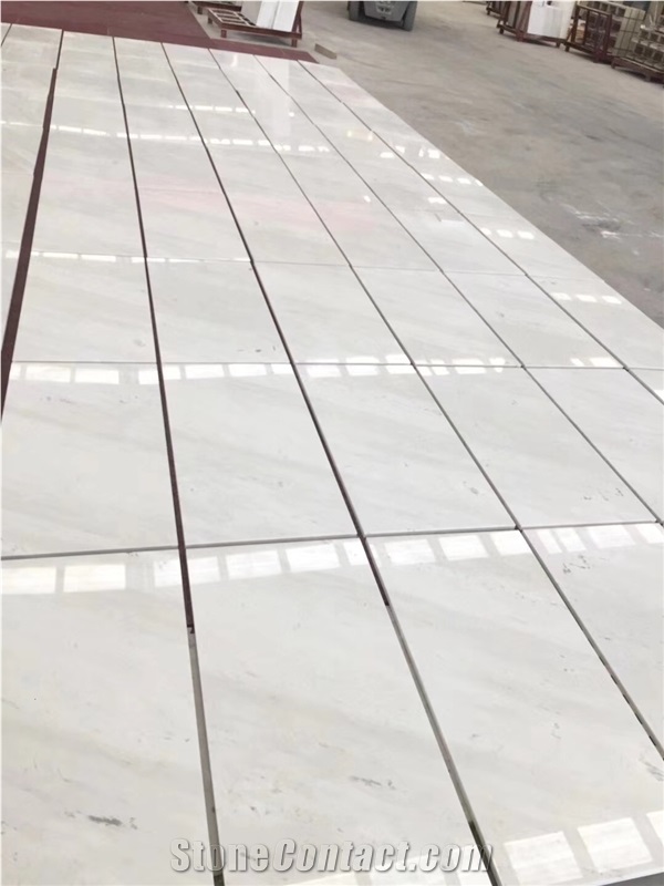 Layout Macedonia Sivec White Marble Flooring Tiles