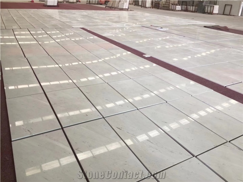 Layout Macedonia Sivec White Marble Flooring Tiles