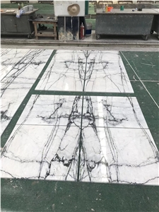 Layout Milas Lilac New York Marble Tile