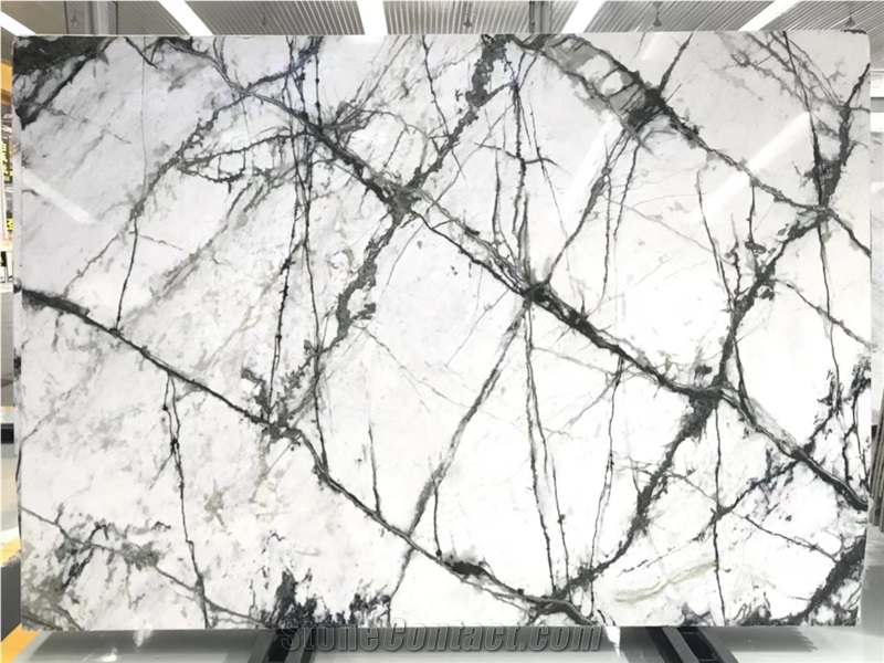 Whosale Clivia White Marble Slabs Price
