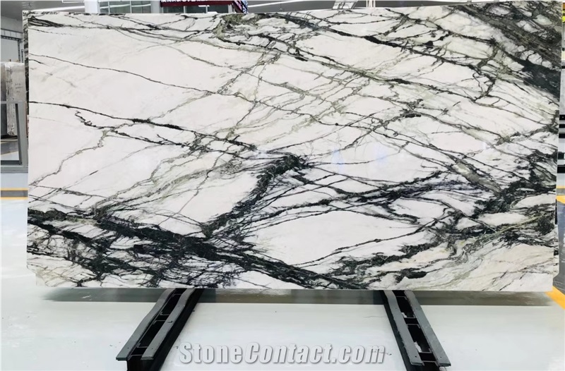 Whosale Clivia White Marble Slabs Price