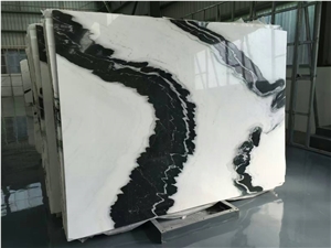Whosale White Marble with Black Veins Slabs Price