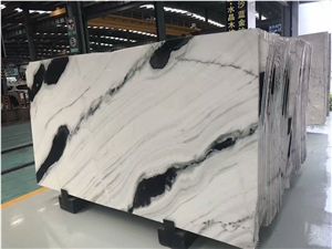 Whosale White Marble with Black Veins Slabs Price