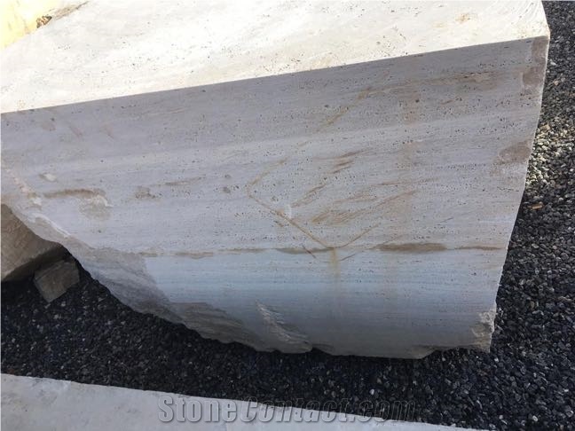 Light Cream Travertine Block, Classic Beige Travertine Block