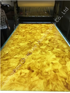 Brown Onyx Slabs Translucent Artificial Stone Panel