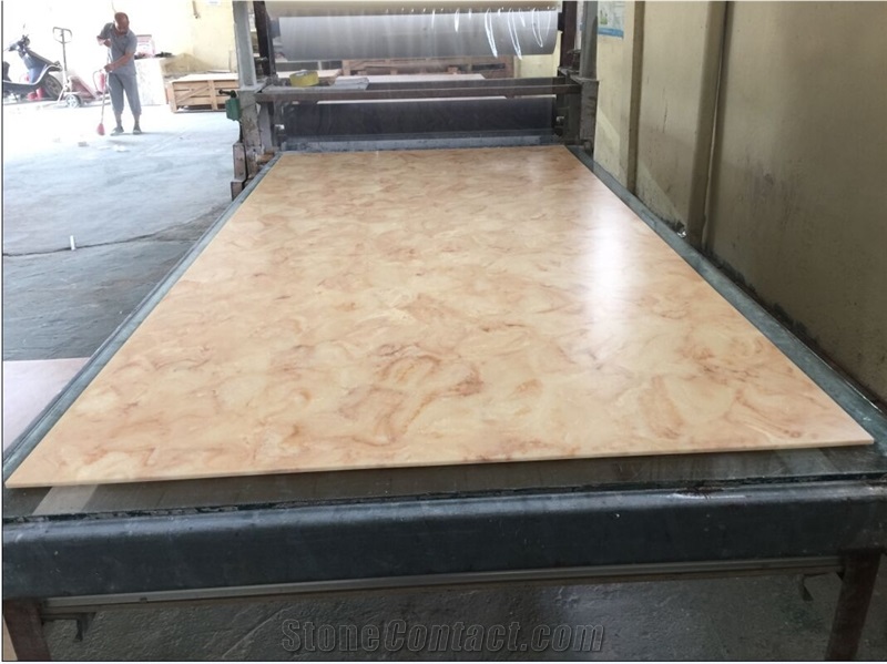 Brown Onyx Slabs Translucent Artificial Stone Panel