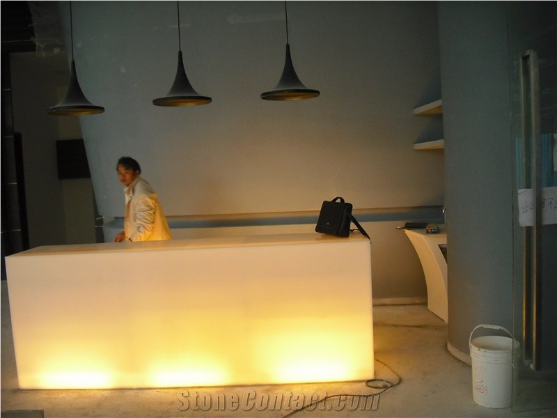 Led Lighting Bar Counter Top Faux Stone Sheet