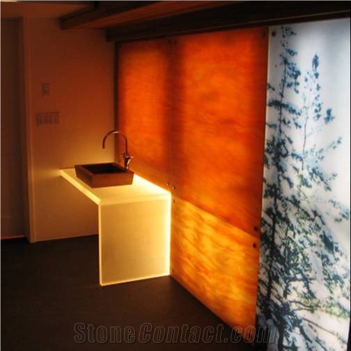 Led Lighting Bar Counter Top Faux Stone Sheet