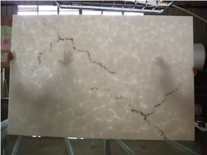 Polished Artificial Alabaster Slab Translucent