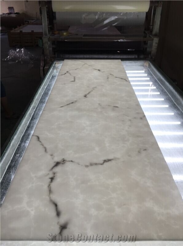 Solid Surface White Artificial Stone Wall Panel