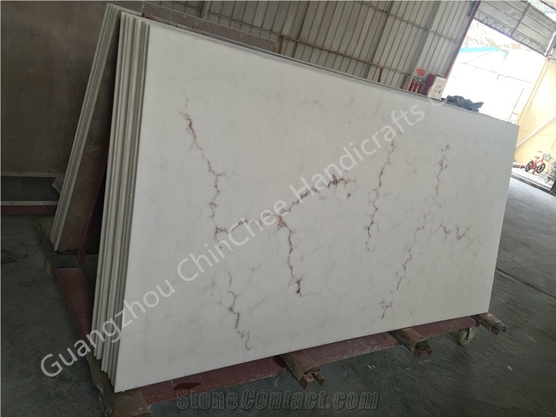 Solid Surface White Artificial Stone Wall Panel