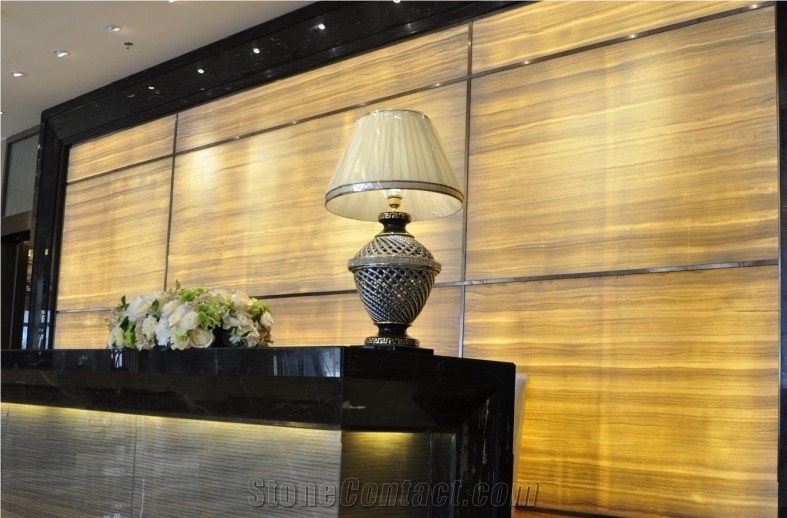 Translucent Artificial Onyx Stone Background Wall