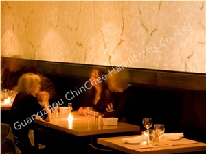 Translucent Polished Wall Panels Interior Decor