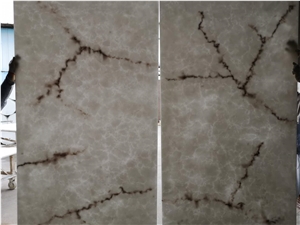 Translucent White Alabaster Stone Artificial Onyx