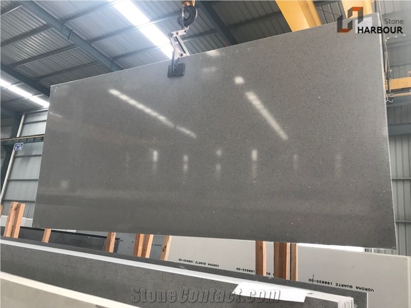 Light Grey Mirror Quartz, Grey Mirror Quartz Slab