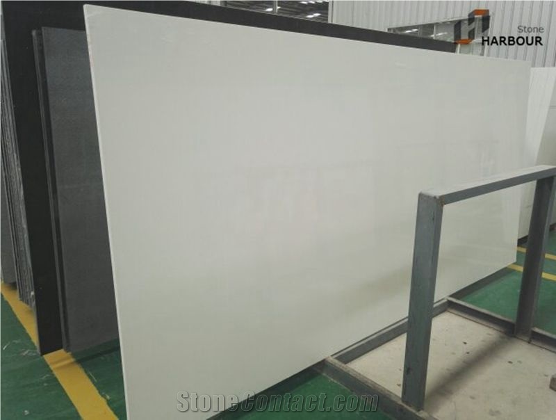 Pure White Quartz Slab, Pure White Slab