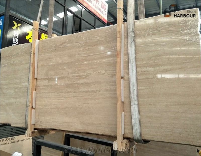 Roma Travertine Slabs,Mexico Travertino Romano