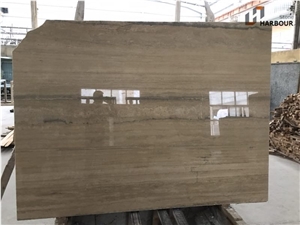 Travertino Montemerano, Ivory Blue Travertine Slab