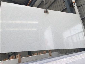 White Mirror Quartz Slab, White Lustre Quartz Slab