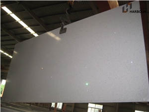 White Mirror Quartz Slab, White Lustre Quartz Slab