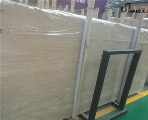 White Travertine Slab, Light Beige Travertine Slab