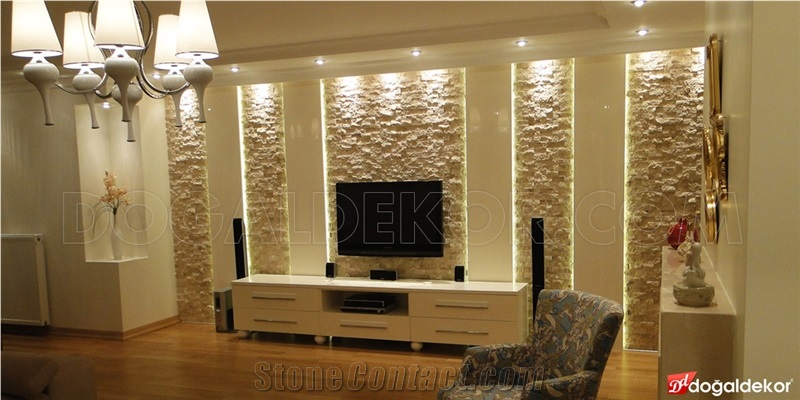 5x10 Splitface Natural Stone Wall Cladding Mosaic