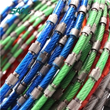 11.5mm Granite Squaring Plastic Wire Diamond Saw