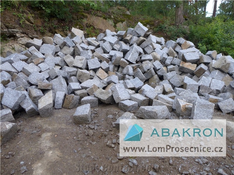 Slatina Grey Granite Cube Stone,Landscaping Stone