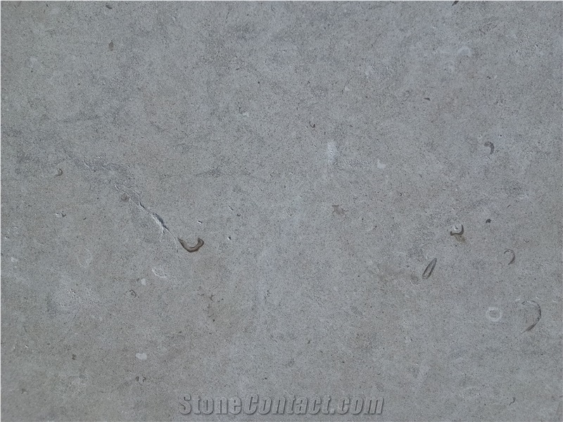 Blue Cobal Limestone Vein Cut Polished