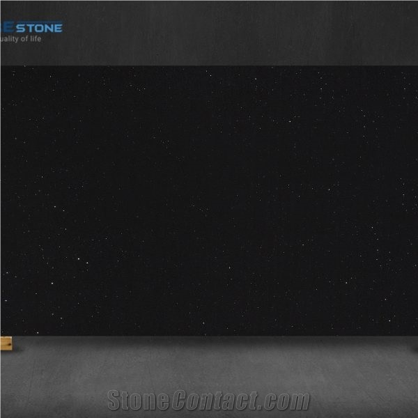 Black Galaxy Quartz Stone Slabs