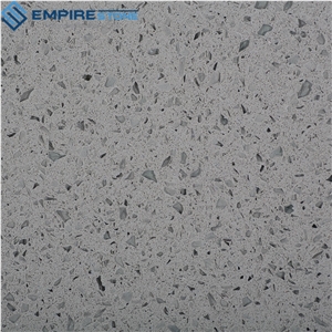 Light Grey Sparkling Quartz Stone Slabs