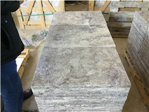Silver Travertine Premium Quality