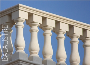 Pietra Leccese Calcare Balustrades, Hand Railings