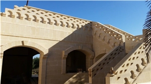 Gravina Tufa Carved Handrail, Stair Balusters