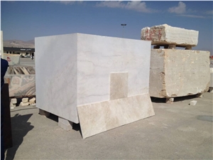 Tramit, Iran White Travertine Block Tramit, Iran White Travertine Block